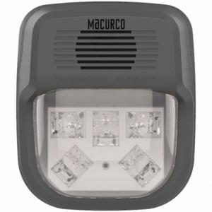 MACURCO HS-C Horn Strobe Alarm, 4 3/4 Inch Length, Mounting Screws, 2 Inch Depth | CR9ZML 443V37