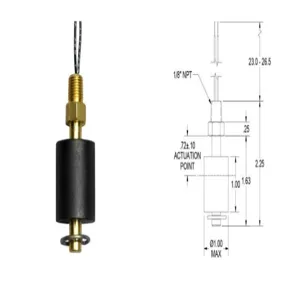 MADISON M4500 Single Point Level Switch, Miniature, 1 Inch Float Dia., 30 Watt, SPST, 120V AC, 0.28A | CM7MYP