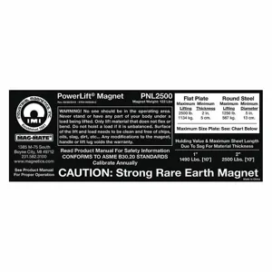 MAG-MATE 900259 Replacement Capacity Sticker | CJ3DLL 42EV73