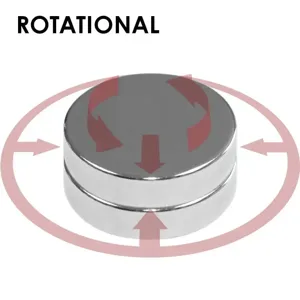 MAG-MATE CMP2M1012D09 Alignment Magnet Pair, Rotational Alignment, Round Disc, 90 Deg. Detent | CD8XJM