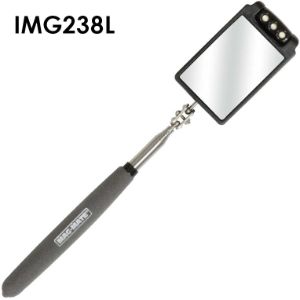 MAG-MATE IMG238L beleuchteter Inspektionsspiegel, 2-3/4 x 1-7/8 Zoll Größe | CD8XPX