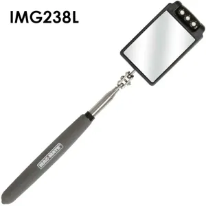 MAG-MATE IMG238L Lighted Inspection Mirror, 2-3/4 x 1-7/8 Inch Size | CD8XPX