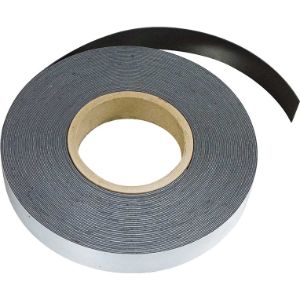 MAG-MATE MRA120X0100X050 Flexible Magnetic Strip, Adhesive Back, 0.120 x 1 Inch Size, 50 Feet Length | CD8XUP