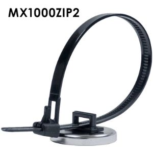 MAG-MATE MX1000ZIP2PK06 Magnetic Zip Tie Holder, With Loop, Pack of 6 | CD8XXP