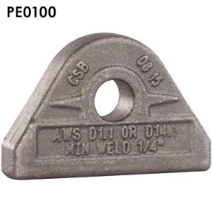 MAG-MATE PE0100 Pad Eye, Kohlenstoffstahl, 2000 lbs. Arbeitslast, Anschweißmontage, 2 7/64 Zoll Länge | CD8YFR 53CV49