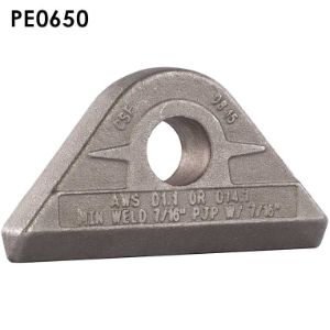 MAG-MATE PE0650 Pad Eye, Carbon Steel, 13000 lbs. Working Load, Weld-On Mounting, 5 3/16 Inch Length | CD8YGA 53CV53