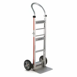 MAGLINER FTA19E1AL Folding Hand Truck, 2 Wheel, 14 X 7-1/2 Inch Nose Plate, 8 Inch Wheel | CJ4VUJ