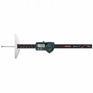 MAHR 4126513 Blade-Style Digital Depth Gauge, 0-4 Inch/0 to 100 mm Range, IP67, ±0.03 mm Accuracy | CT2BHN 446F26