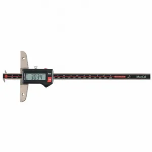 MAHR 4126534 Blade-Style Digital Depth Gauge, 0-12 Inch/0 mm to 300 mm Range, IP67 | CT2BJA 446F22