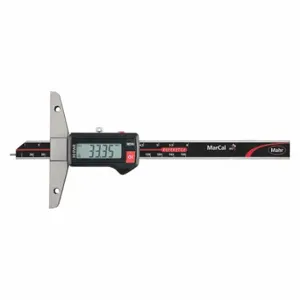 MAHR 4126755 Blade-Style Digital Depth Gauge, 0-6 Inch/0 mm to 150 mm Range, IP67 | CT2BHQ 45PG16