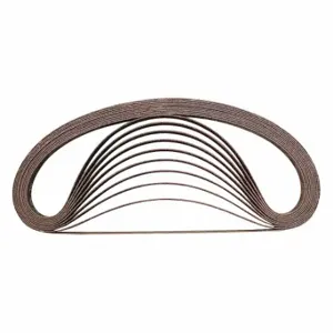 MAKITA A-34584 Abrasive Belt, 1/2 X 21 Inch Size, 80Grit, 9032, 10 PK | CT2BQY 43DV27