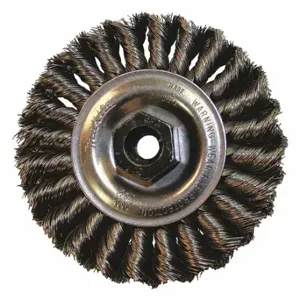 MAKITA A-98669 Wire Wheel Brush, 4 Inch Brush Dia, 5/8 Inch Size-11 Arbor Hole, 0.02 Inch Wire Dia | CT2DRJ 55FD02