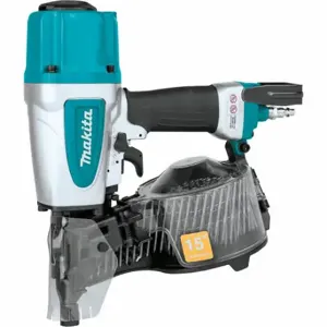 MAKITA AN613 Nail Gun, Siding, 15 Deg, Wire, Combo, 1 1/2 Inch To 2 1/2 Inch Nail Length Range | CT2CTD 60UP39