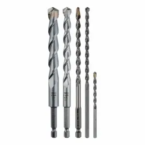 MAKITA B-69076 Glass and Tile Drill Bit Set, 3 Inch 6 Inch Overall Length, 5/32 Inch 3/16 Inch Shank Dia | CT2CNZ 55FD31