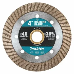 MAKITA B-69680 Diamond Saw Blade, 4 Inch Blade Dia, 7/8 Inch Arbor Size, Wet/Dry | CT2CNL 60KR93