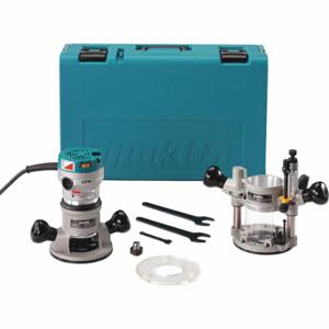 MAKITA RF1101KIT2 Router, Mid-Size, Fixed And Plunge Base, 2.25 Hp, Variable Speed, 24000 Rpm | CT2DFP 14F180