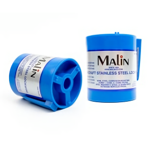 MALIN CO. MS20995C21 Lockwire, 0.021 Inch Diameter, 844 ft. Length, Stainless Steel | CM9EWD