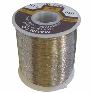 MALIN COMPANY 08-0348-014S Baling Wire, Spool, Bare Wire, 20 ga Wire Gauge, 0.035 Inch Wire Dia, 77 ft Length, A853 | CT2DUY 16Y002