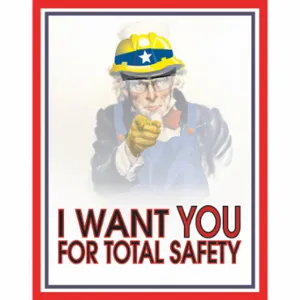 MANCOMM 31P-014-EL Safety Poster, 21 X 27 Inch Nominal Sign Size, Clear Film Laminate, English | CT2EDX 52TD93