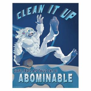 MANCOMM 31P-025-01 Safety Poster, 21 X 27 Inch Nominal Sign Size, Clear Film Laminate, Clasic Safety Posters | CT2EBL 52TE02