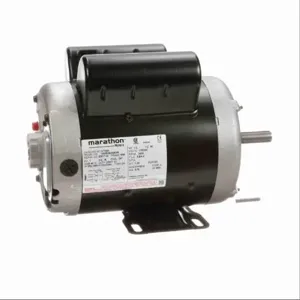 MARATHON MOTORS 056B34D99009 Commercial Duty Air Compressor Motor, Open Dripproof, Rigid Base Mount, 1 HP, Manual | CT2FPH 54YJ77