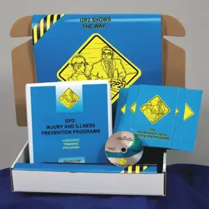 MARCOM K0002529EM Safety Training Kit, Injury And Illness Prevention Programs, Booklet/ Posters/Dvd | CT2FYA 49AE90