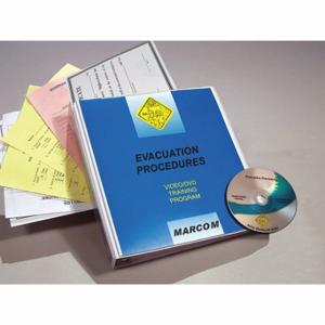 MARCOM V0002409EM Dvd, Certificate, Paper/Form, Evacuation Procedures, English/Spanish | CT2FXT 49AE99