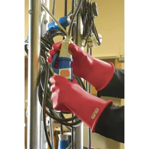 ANSELL CLASS 0 R 11 Electrical Gloves Class 0 Red Size 8 PR | AF8BHY 24TN47