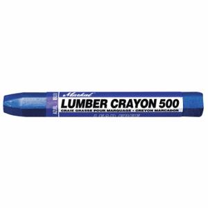 MARKAL 80325G Lumber Crayon, Clay, 1/2 Inch Tip Width, Wood Holder, Blue, -20 Deg F to 150 Deg F, Blue | CT2FZC 41MW12