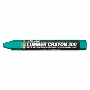 MARKAL 80356G Lumber Crayon, Clay, Soft, Wood Holder, Green, -20 Deg F to 150 Deg F, Green, 12 PK | CT2FYR 55NK94