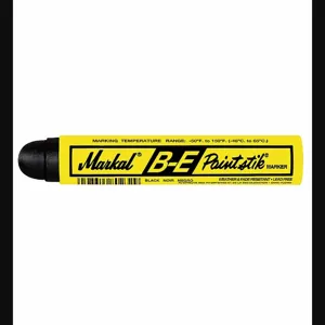 MARKAL 80623G Paint Crayon 11/16 Inch Black Pk 12 | AF7ZRX 23YU02