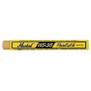 MARKAL 82421G Paint Crayon 3/8 Inch Yellow Pk 12 | AF7ZTE 23YU09