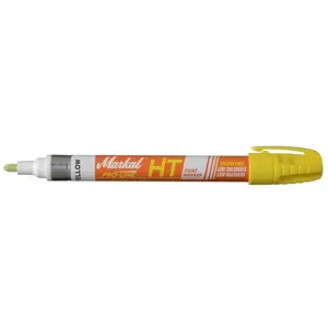 MARKAL 97302 Paint Marker Yellow 1/8 In Tip | AG4LCQ 34FY02