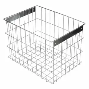 MARLIN STEEL WIRE PRODUCTS 00344003-31 Storage Basket, Material Handling Basket, Steel, Chrome-Plated, Silver | CT2GKG 52JA92