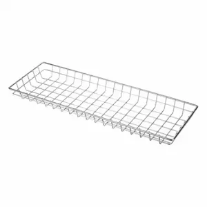 MARLIN STEEL WIRE PRODUCTS 126-12 Storage Basket, Material Handling Basket, Steel, Chrome-Plated, Silver | CT2GKF 52JA64