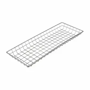 MARLIN STEEL WIRE PRODUCTS 127-12 Storage Basket, Material Handling Basket, Steel, Chrome-Plated, Silver | CT2GKH 52JA65