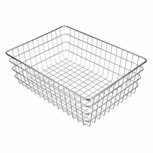 MARLIN STEEL WIRE PRODUCTS 154-12 Storage Basket, Display Basket, Steel, PoWidther Coated, Silver, Display | CT2GKB 52JA73