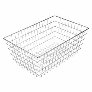 MARLIN STEEL WIRE PRODUCTS 155-12 Storage Basket, Display Basket, Steel, PoWidther Coated, Silver | CT2GKX 52JA74