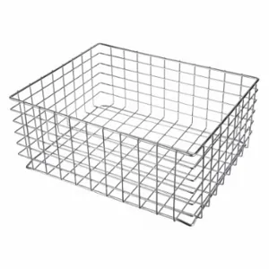 MARLIN STEEL WIRE PRODUCTS 167-12 Storage Basket, Display Basket, Steel, PoWidther Coated, Silver, Display | CT2GJZ 52JA75