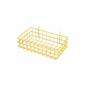 MARLIN STEEL WIRE PRODUCTS 923-06 Storage Basket, Display Basket, Steel, Chrome-Plated, Yellow, Display | CT2GJU 52JA84