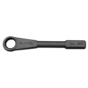 MARTIN SPROCKET 1807B Face Box Wrench, SAE, 12 Point, Striking, 1 Inch Size, Industrial Black, Steel | AM7KDG