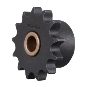 MARTIN SPROCKET 40BR13 1/2 Sprocket, 13 Teeth, 2.089 Inch Pitch Dia., Steel | AL7DJE