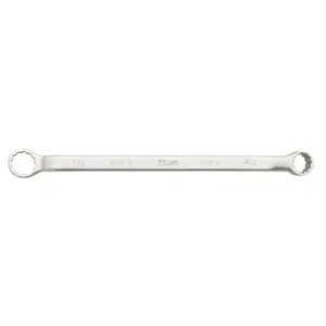 MARTIN SPROCKET 8039 Offset Double Box Wrench, SAE, 12 Point, 1 1/4 x 1 7/16 Inch Size, Chrome, Steel | AK9CCL