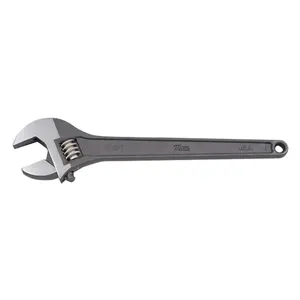 MARTIN SPROCKET A12T Adjustable Wrench, SAE, 12 Inch Size, Industrial Black, Alloy Steel | AK8ZUB