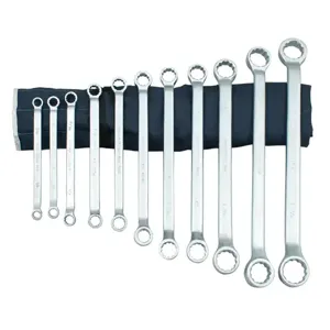 MARTIN SPROCKET BO11K Box End Wrench Set, SAE, Chrome, Steel, Pack Of 11 | BC7PQF