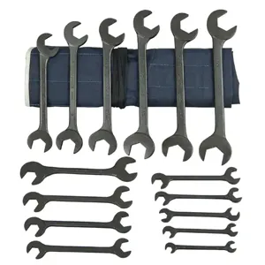 MARTIN SPROCKET BOB15K Wrench Set, SAE, Industrial Black, Steel, Pack Of 15 | AL6BDP