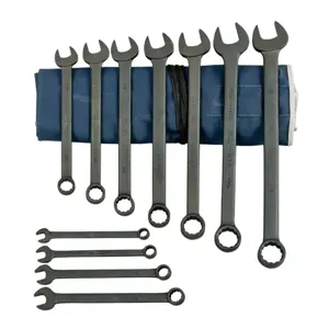 MARTIN SPROCKET CB11K Combination Wrench Set, SAE, Industrial Black, Steel, Pack Of 11 | BC8YKC