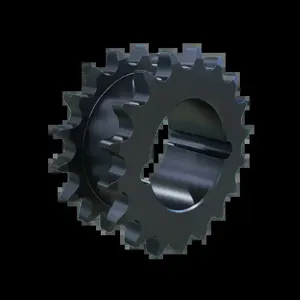 MARTIN SPROCKET DS40ATB18H Sprocket, Taper, 40 Chain, 18 Teeth, 2.879 Inch Pitch Dia., 3.136 Inch O.D., Steel | AL7DGK