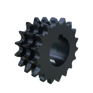 MARTIN SPROCKET E80Q17H Roller Chain Sprocket, 80 Chain, Bushed MST, 17 Teeth, 5.442 Inch Pitch Dia., Steel | BA3UCF