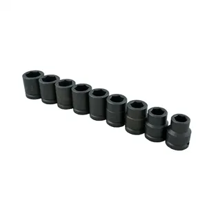 MARTIN SPROCKET IH9K Impact Socket Set, SAE, 3/4 Inch Drive Size, Impact, Alloy Steel, Pack Of 9 | BC9XAK